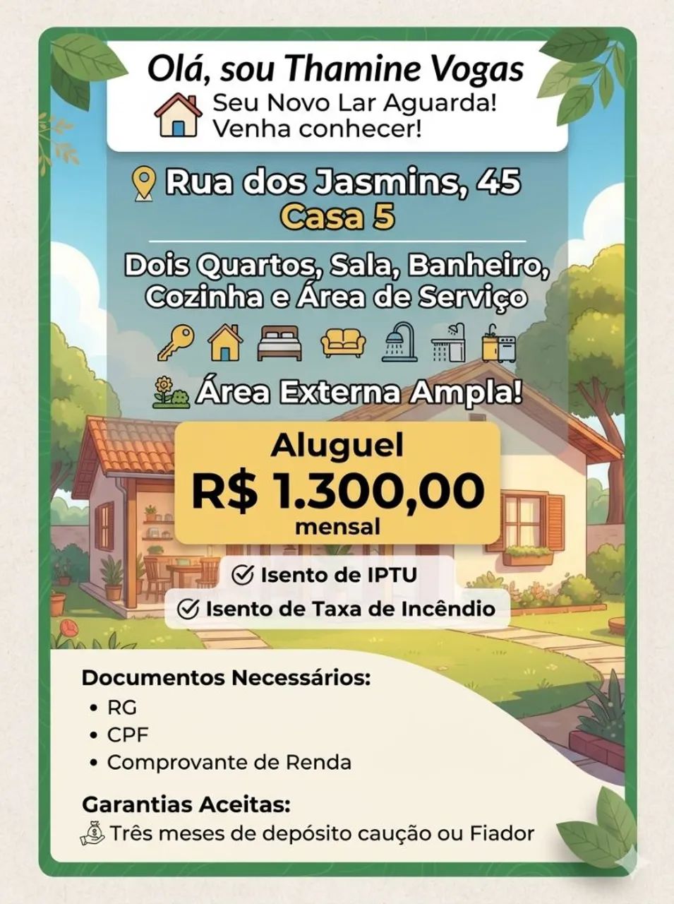 Casa de vila na rua Jasmins - Vila Valqueire 