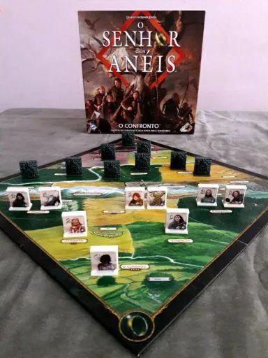Senhor dos anéis o confronto boardgame para 2 jogadores- usado sleevado - Foto 5