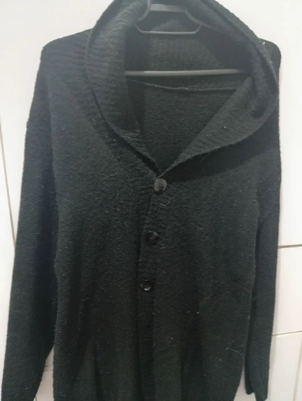 Cardigan de Tricô Preto  - Foto 3