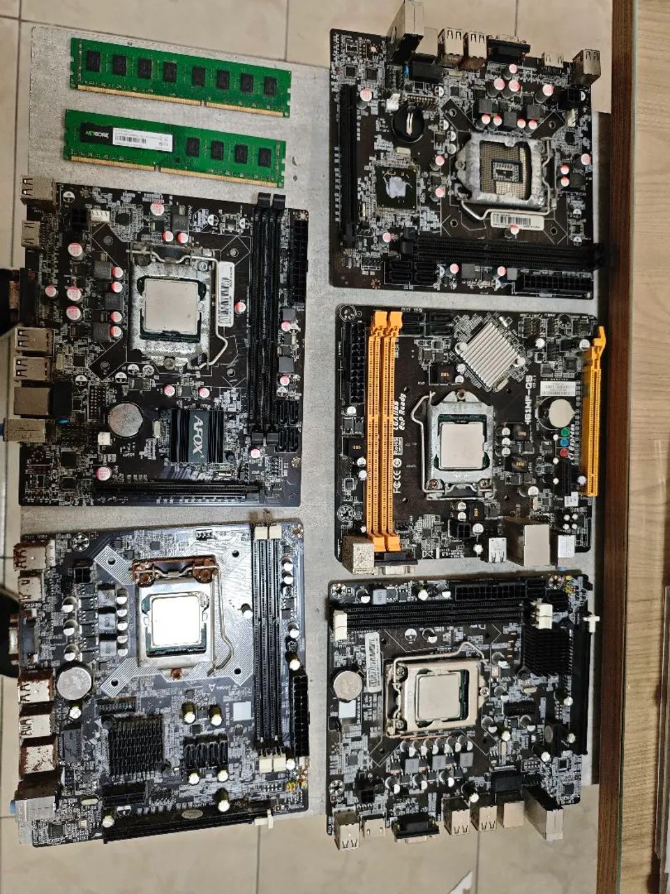 PLACAS MÃE 1155 C PROCESSADOR - Foto 2