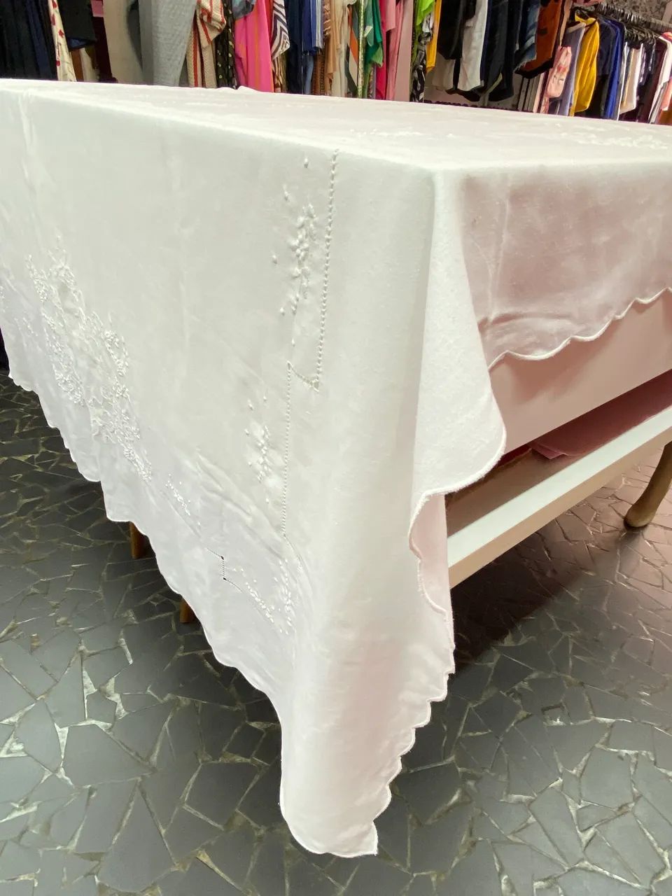 Toalha de Mesa Retangular de Algodão 10 Lugares - Foto 6