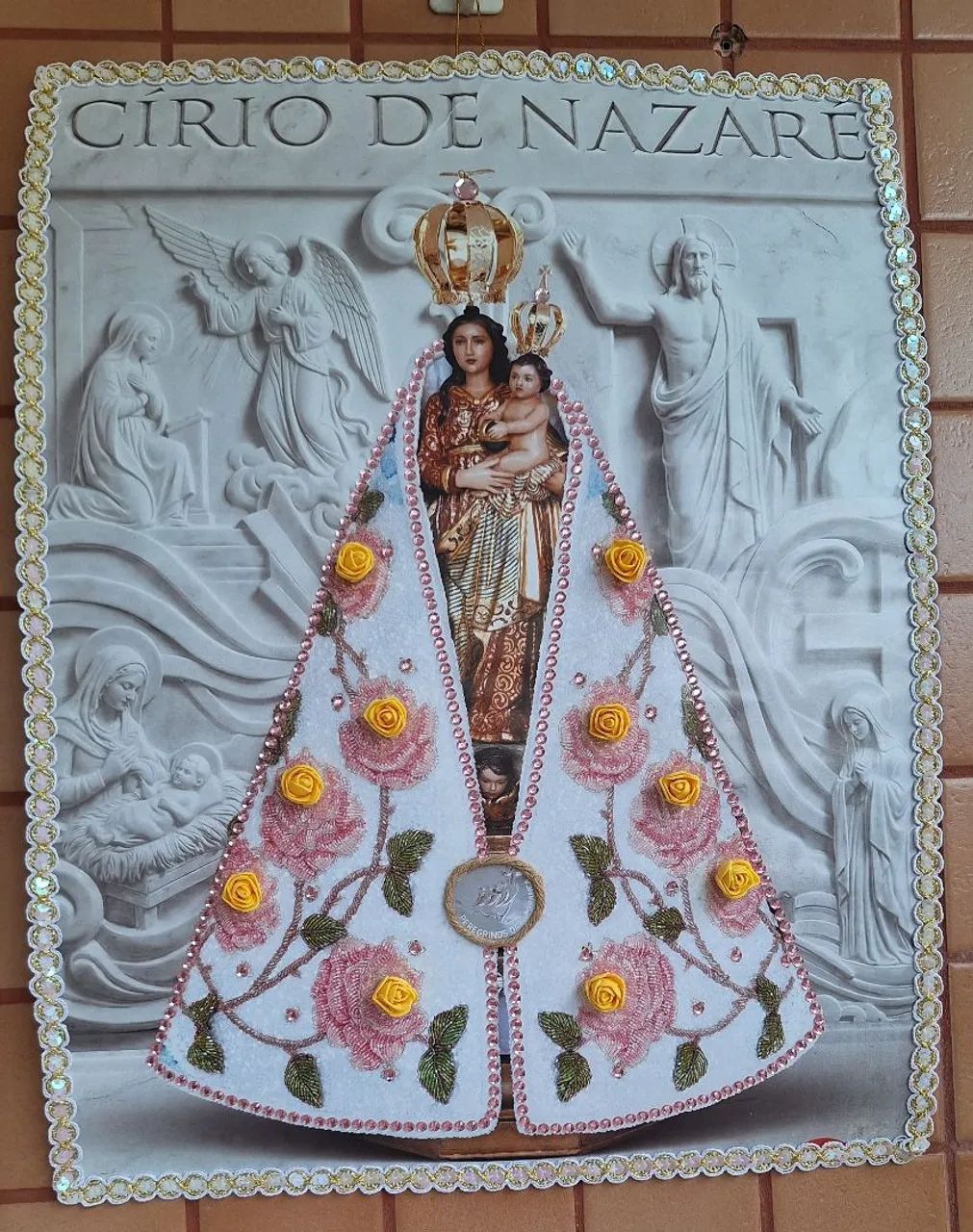 Cartaz do Cirio decorado  - Foto 3
