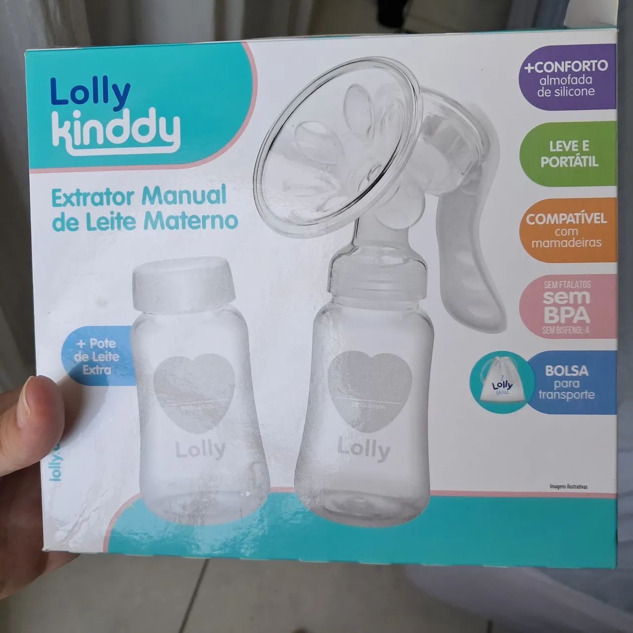 Extrator de leite materno 