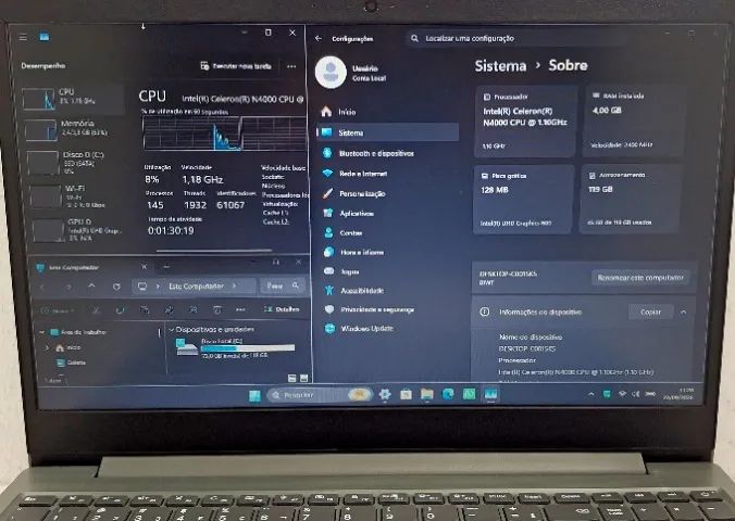 Vendo Notebook Lenovo Ideapad S145 com SSD * Tudo funcionando perfeitamente! - Foto 5