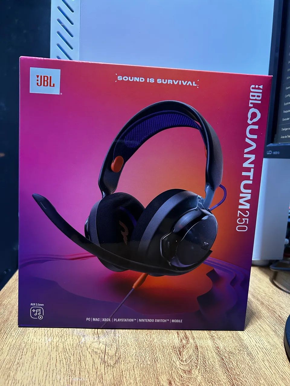 Headset Gamer Original JBL Quantum 250 BLK 