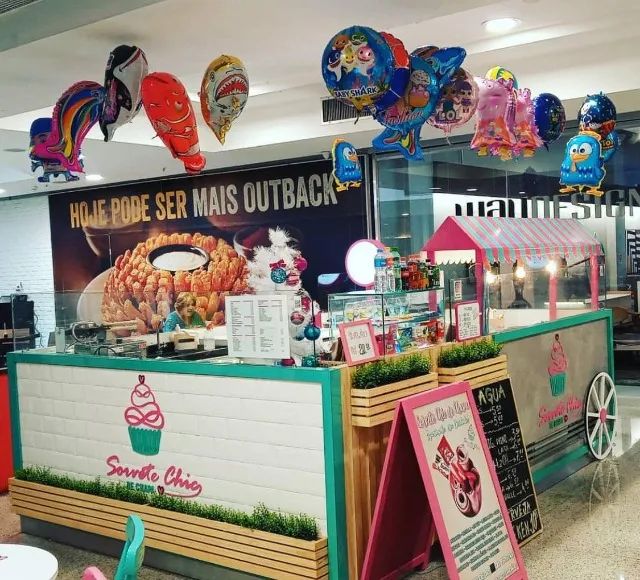 Quiosque grande, ideal para shopping e outros locais
