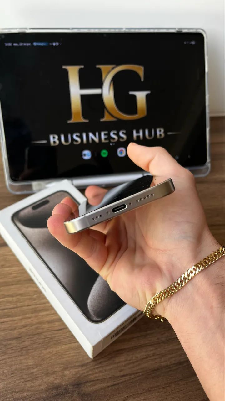 iPhone 15 Pro 256gb com NF Impecável Garantia - Foto 4