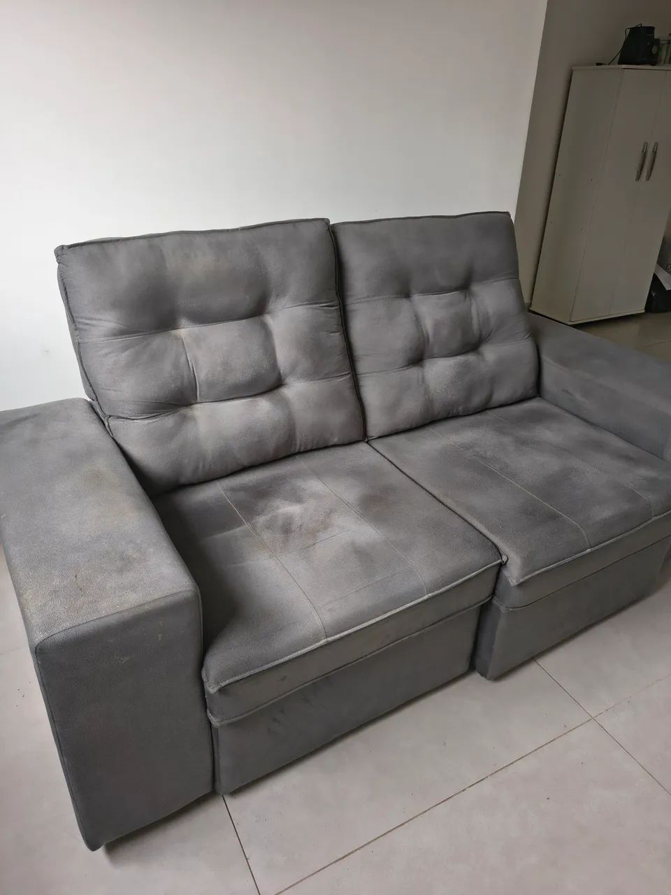 Sofá Retrátil e reclinável 2 lugares 