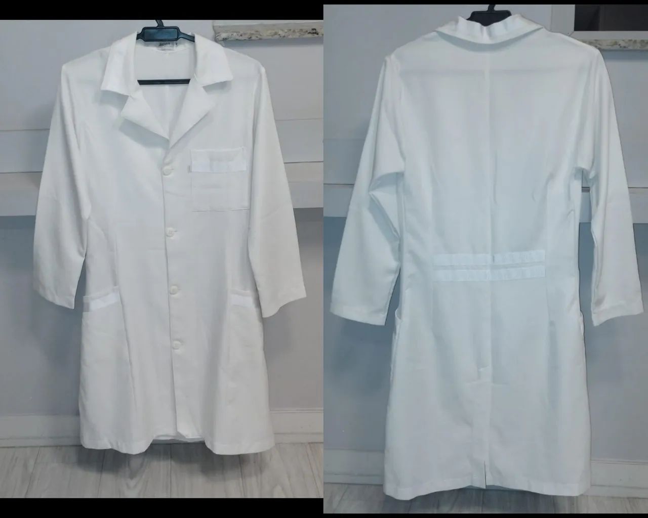 JALECO ASPEN MANGA LONGA FEMININO TAM<br>JALECO ASPEN BRANCO MANGA LONGA FEMININO TAM P