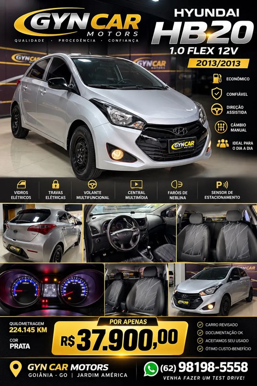 Hyundai Hb20 COMF./C.PLUS/C.STYLE 1.0 FLEX 12V 2013