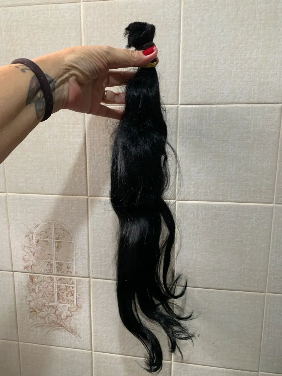 Cabelo humano castanho escuro - Foto 2