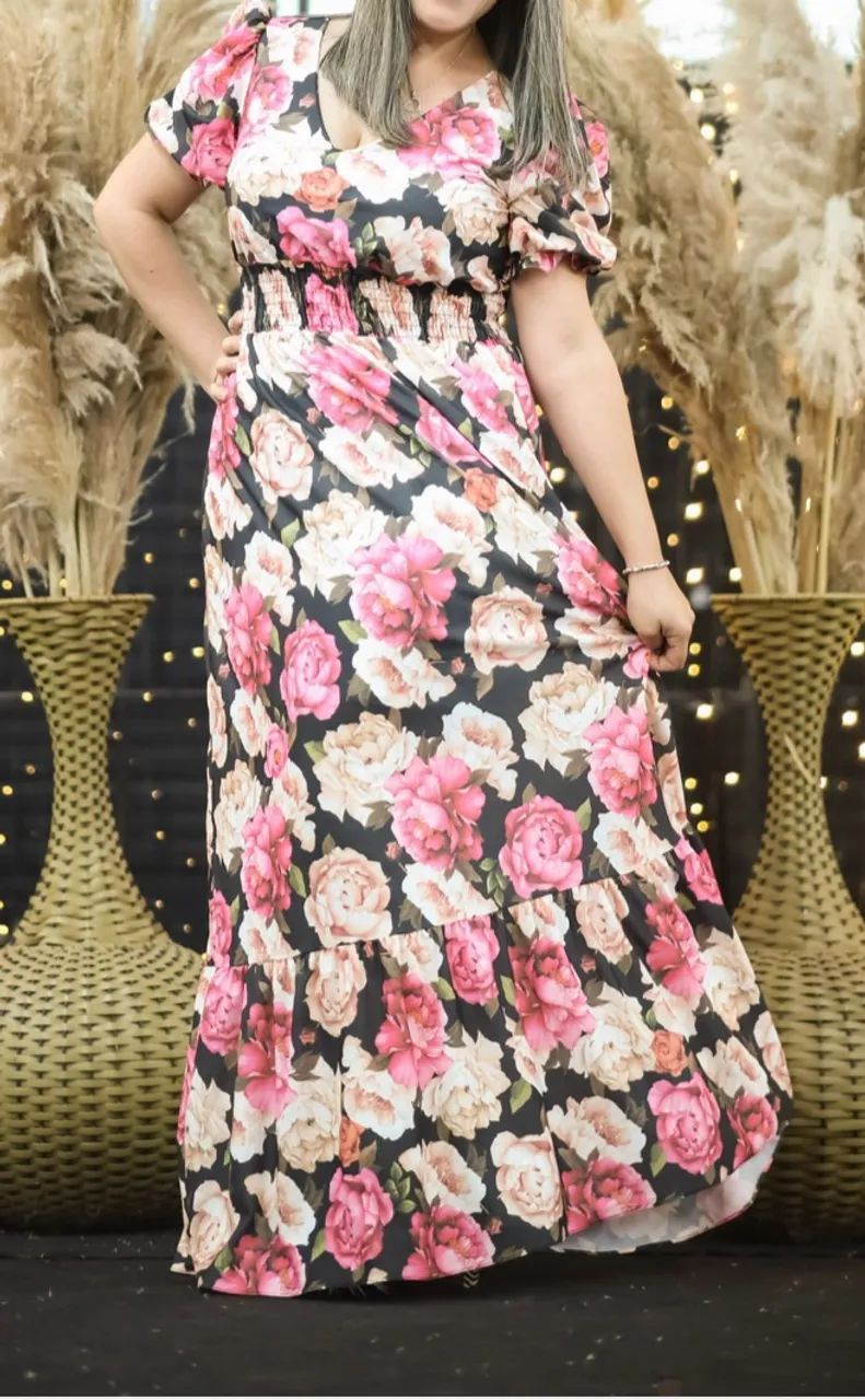 Vestido longo Floral - Foto 3