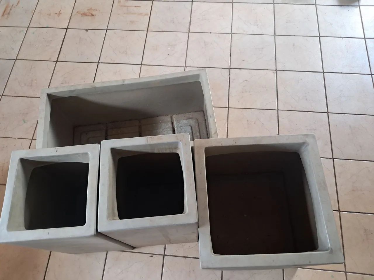 Vasos de plantas em microfibra  - Foto 3