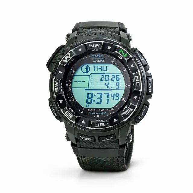 Relógio Casio Pro Trek PRG-250B Solar (Módulo 3259) | Altímetro Barômetro Bússola