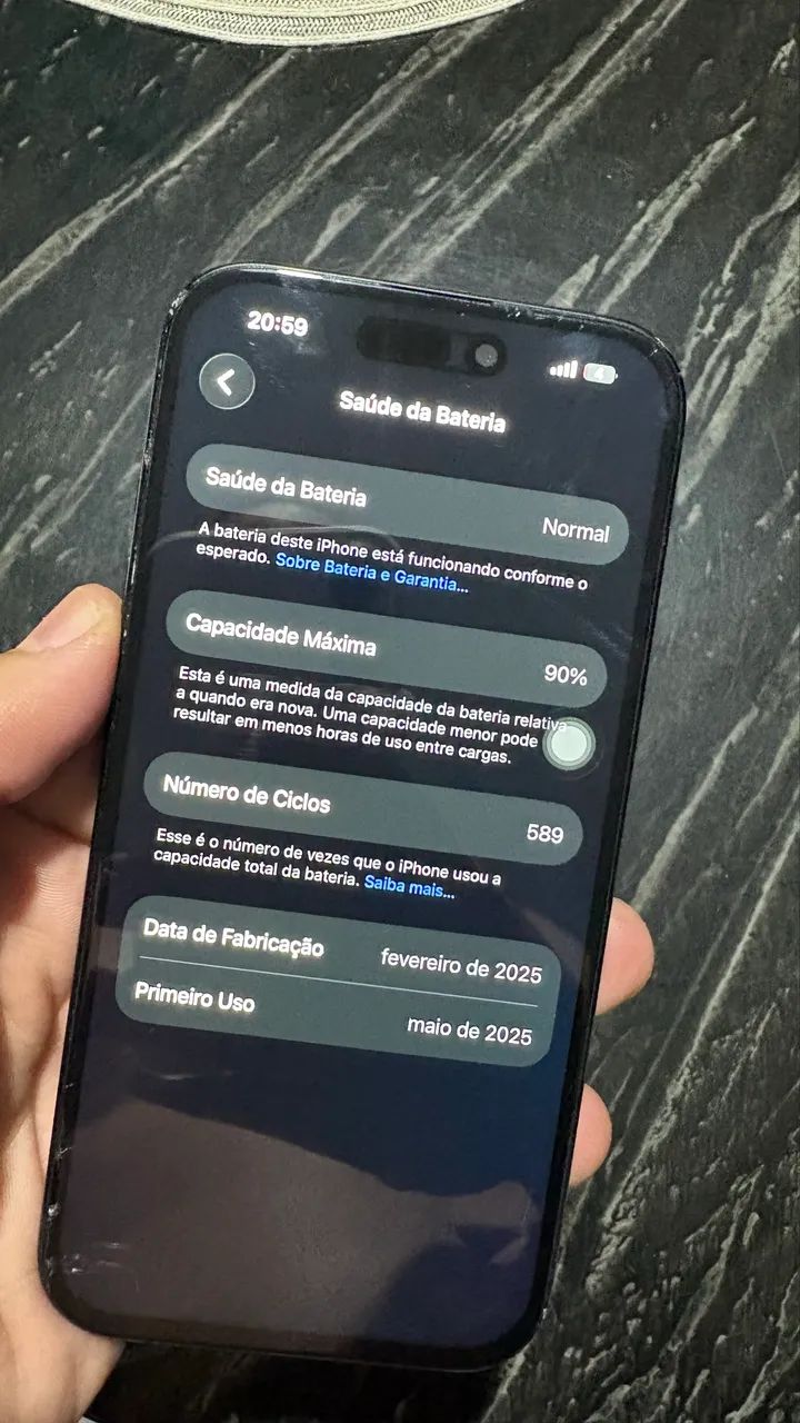 iPhone 15 128GB Preto com defeitos | R$ 1.590 - Foto 2