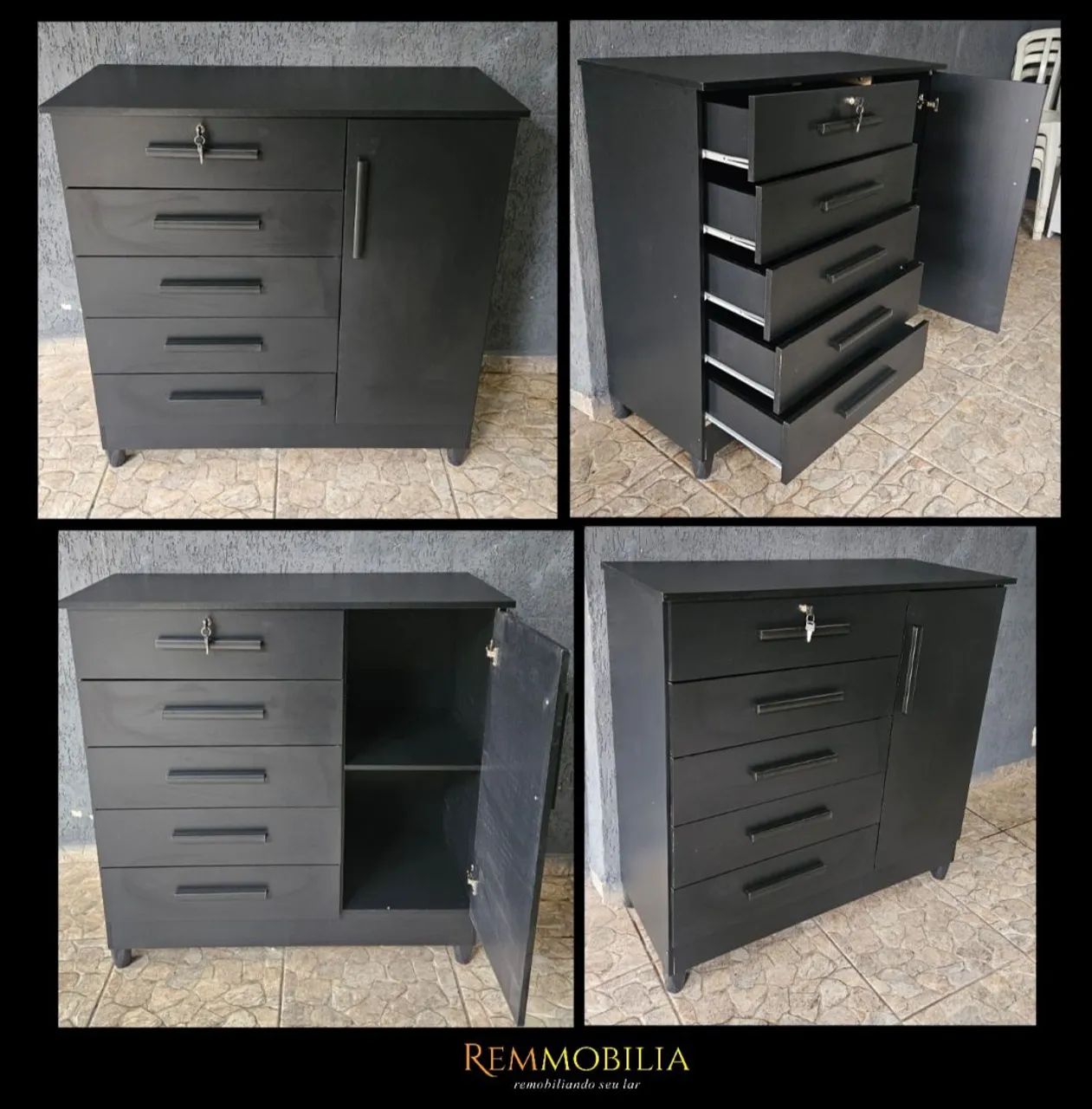 CÔMODA SAPATEIRA COM CHAVE - NOVA / ENTREGAMOS MONTADO 