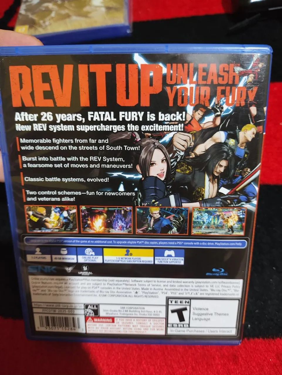 Jogo ps4 fatal fury city of the Wolves  - Foto 2