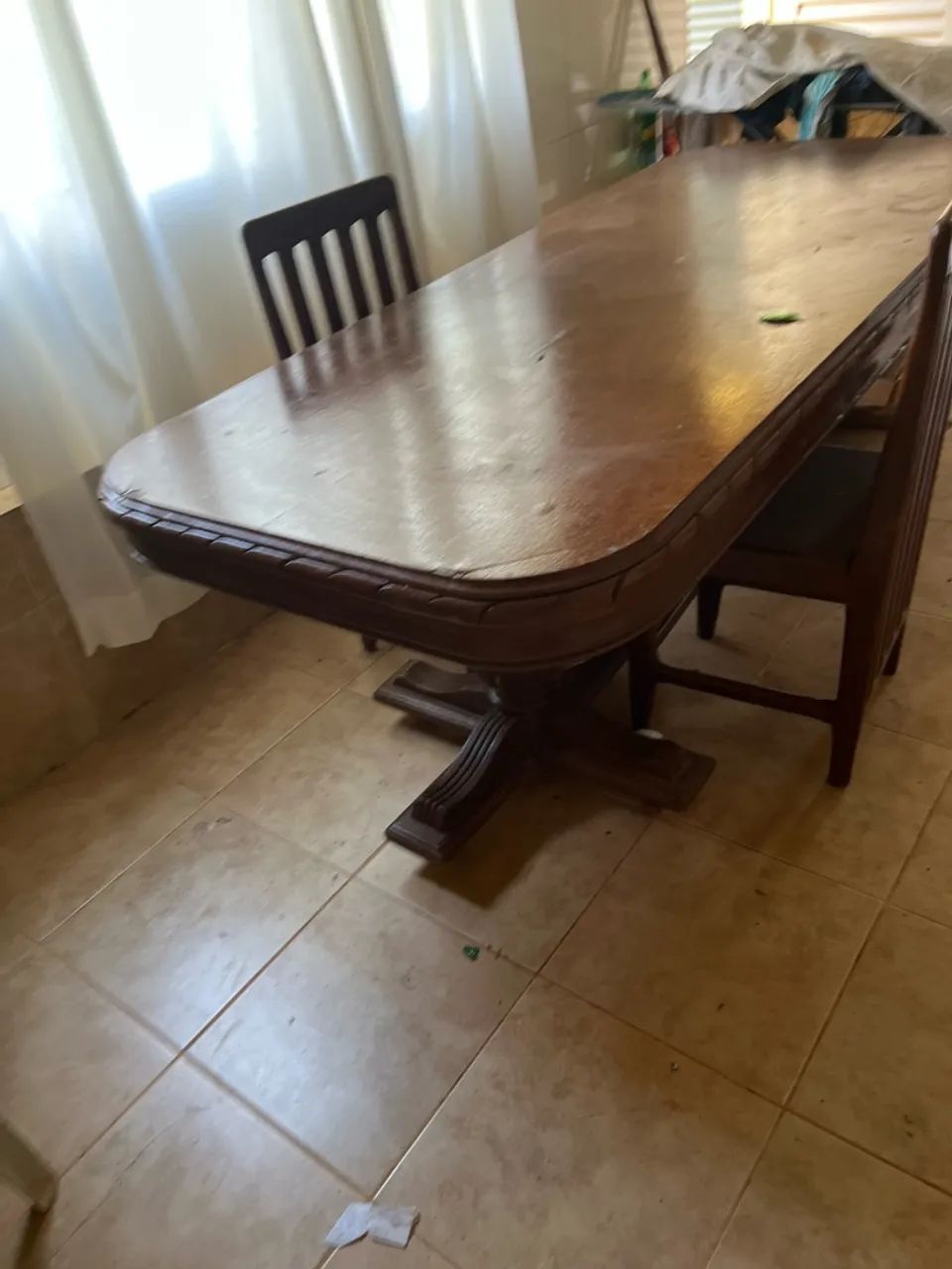 Mesa madeira de lei com 6 cadeiras  - Foto 2