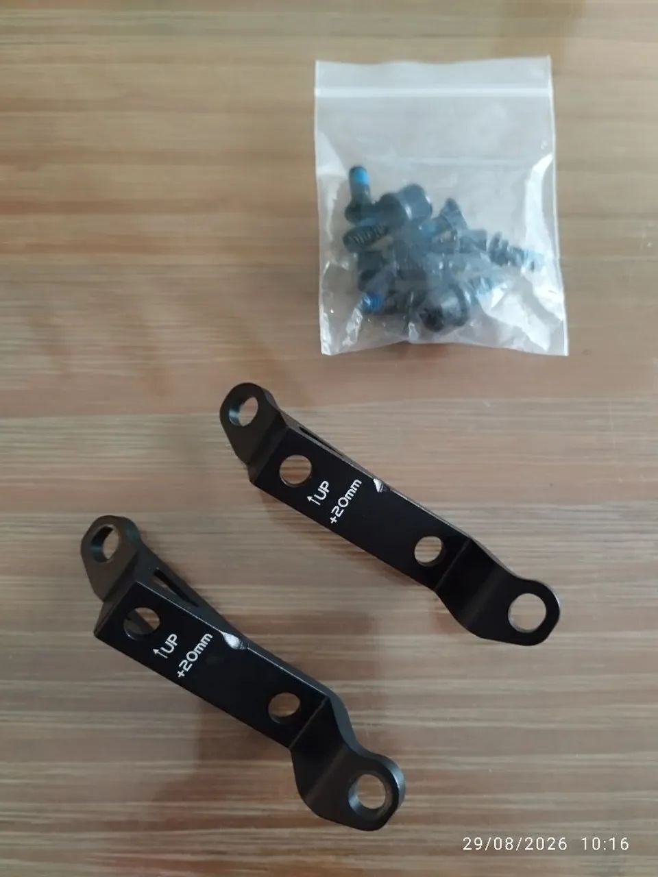 Par adaptador pinça freio post mount para flat mount - Foto 2