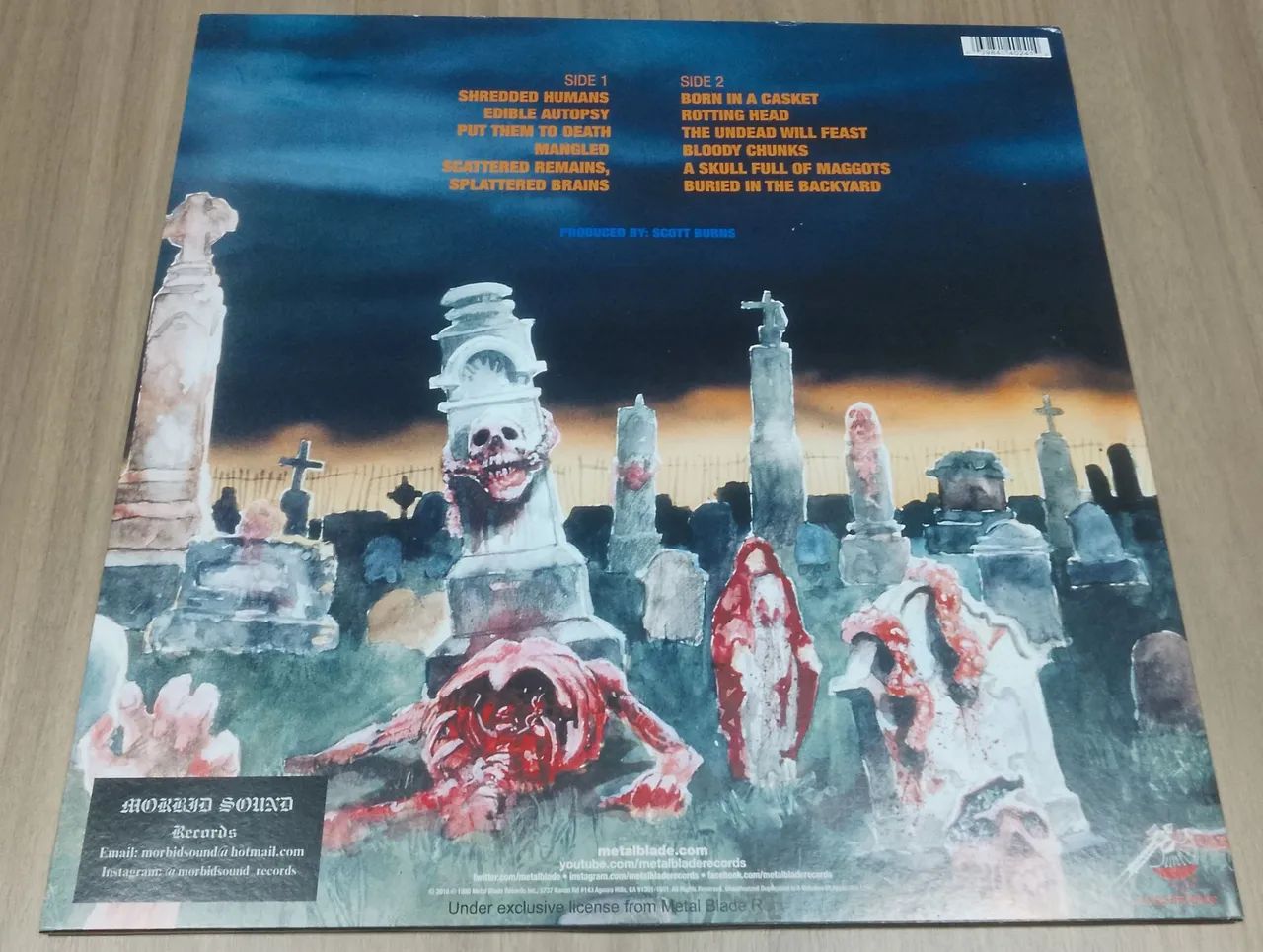 LP Cannibal Corpse - Eaten Back To Life (Reedição 2024) - CDs