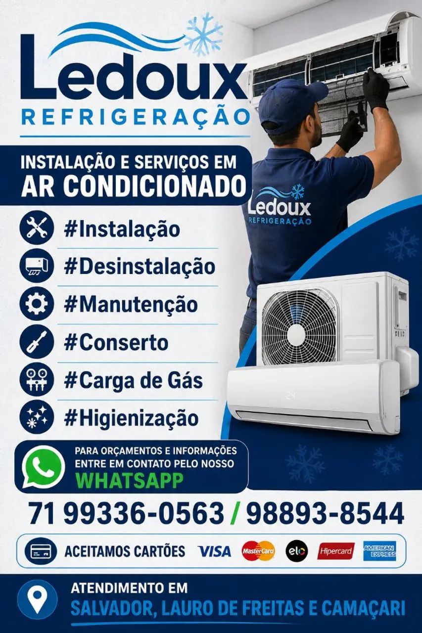 Instalação de Ar condicionado serviços 