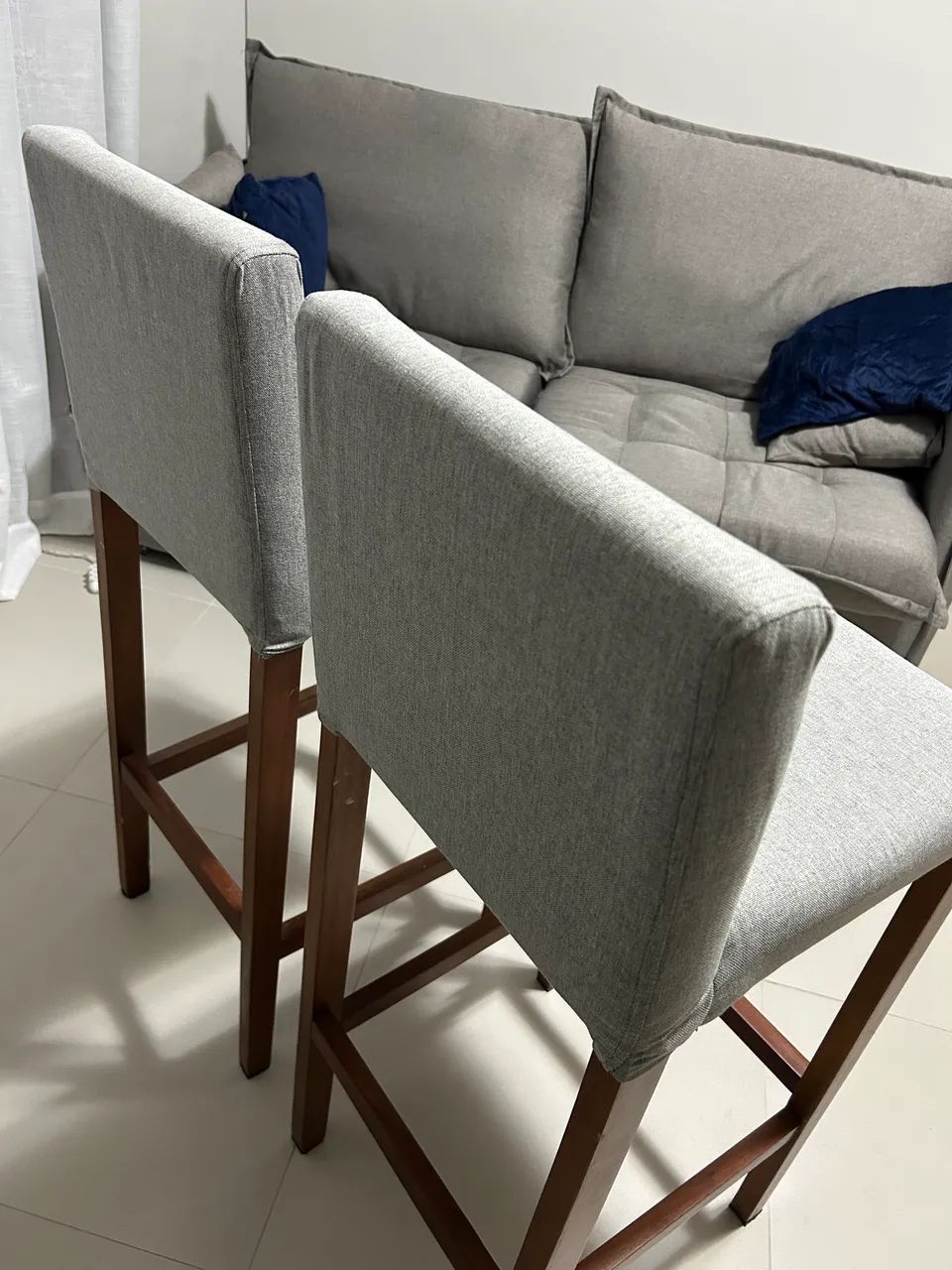 Banqueta para balcão de madeira  - Foto 3