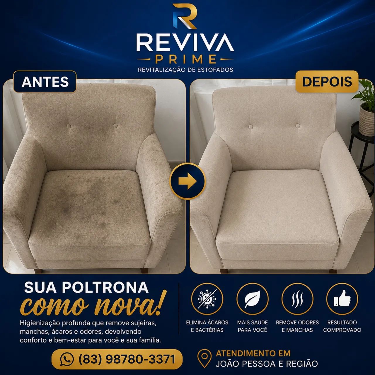 Higienização de estofados  - Foto 2