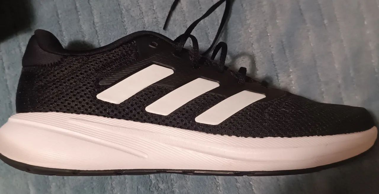 Tênis Adidas Response Runner - Preto+Branco - Foto 4