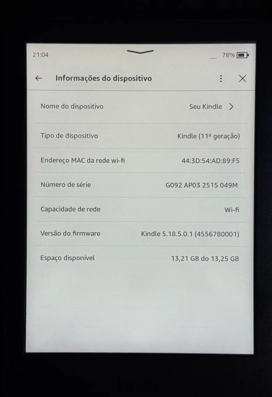 Kindle 11ª Geração  - Foto 3