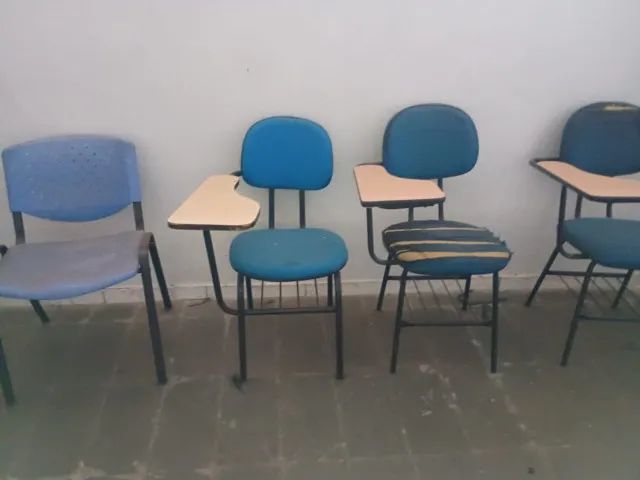 cadeiras universitárias estofadas de tecido - Foto 5