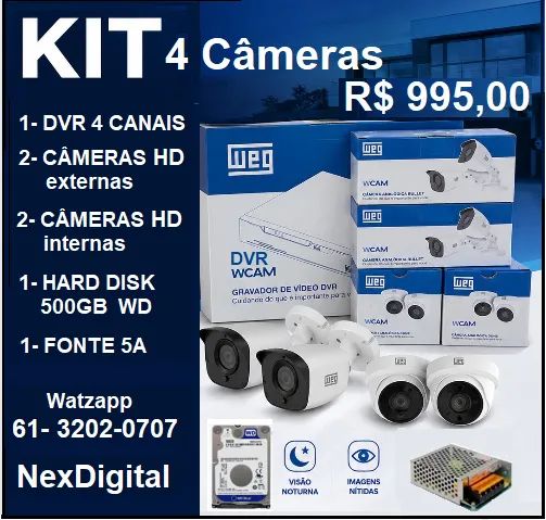 Dvr e câmeras