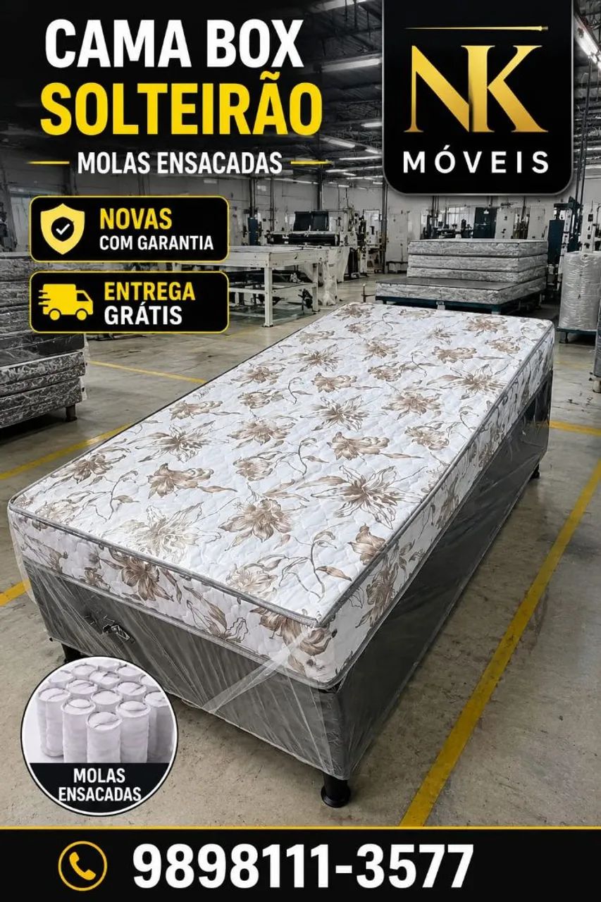 Camas de solteiro e solteirão de espuma e molas novas, PEÇA JÁ A SUA - Foto 5