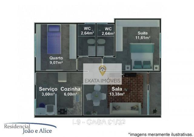 Lançamento! casas lineares independentes a 150m da rodovia, jardim mariléa, rio das ostras - Foto 14