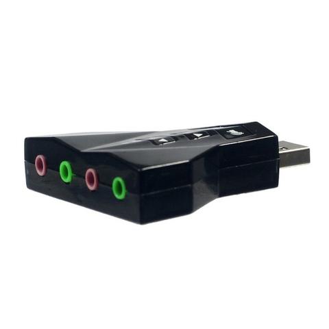 Adaptador Placa De Som 7.1 Usb 2.0 P2 P/ Fone/microfone Knup - Foto 2