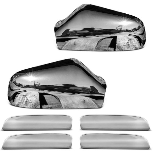 Kit Aplique Cromado Maçaneta e Retrovisor Para todos os carros!! - Foto 2