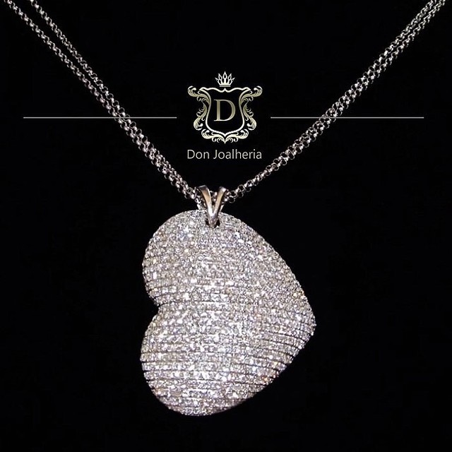 Pingente Pavê de Diamantes 3 Ct