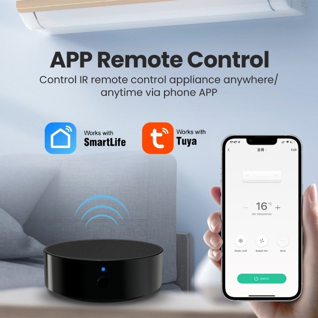 Controle Remoto Wifi Universal Inteligente Smart Home Alexa e Google Home - Foto 4