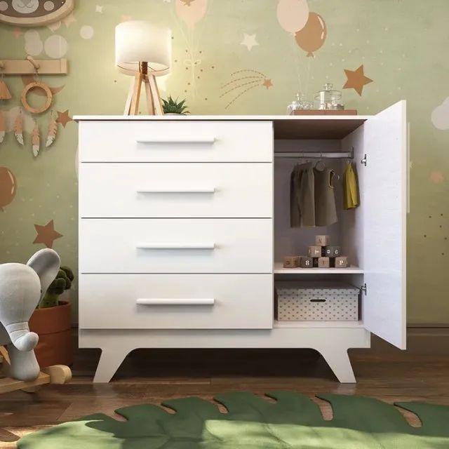 Comoda Infantil Retro Janelinha 100% MDF  - Foto 3