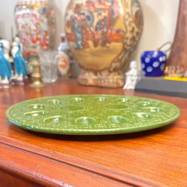 Antiga saladeira de ovos em cerâmica. - Foto 6