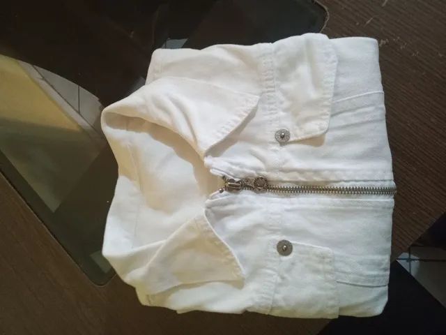 Jaqueta Jeans Branca - Foto 4