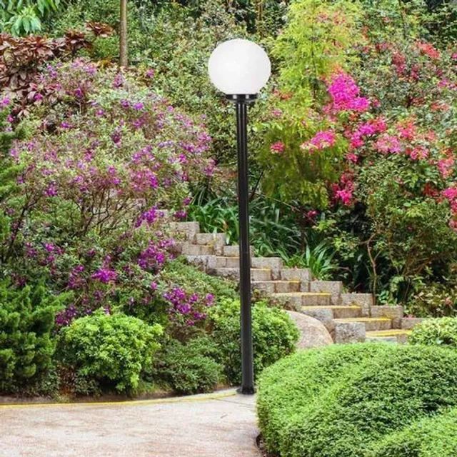 POSTE JARDIM 2M COM 1 GLOBO DE VIDRO - Foto 2