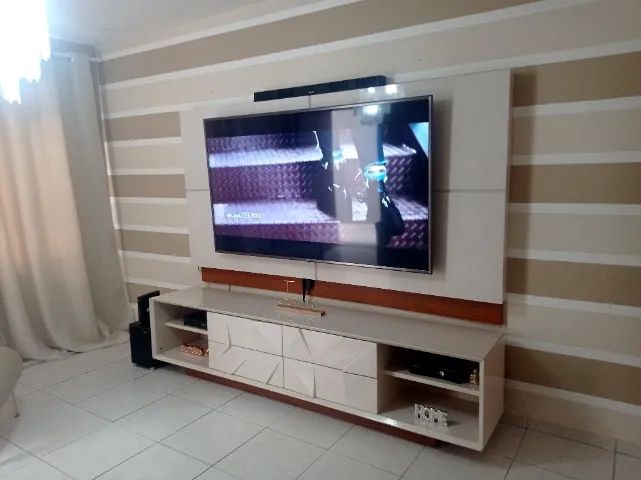 PAINEL RACK HOME PARA TV ATÉ 82P LUXO LINDO BARATO USADO - Foto 4