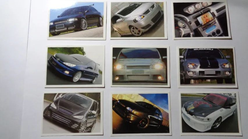 Figurinhas Álbum Hot Car