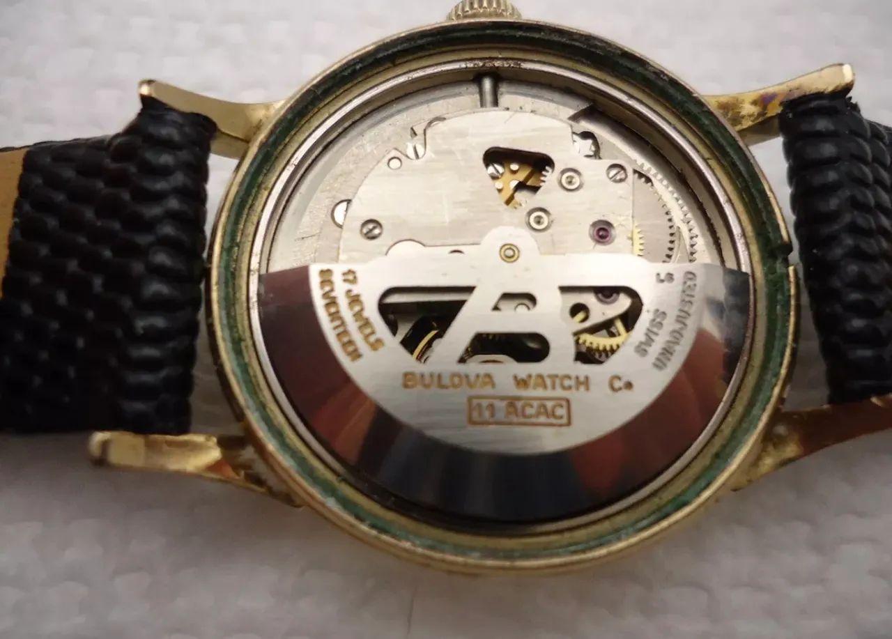 1956 Relógio BULOVA Royal Clipper Selfwinding automático raro antigo ano 1957 - Foto 5