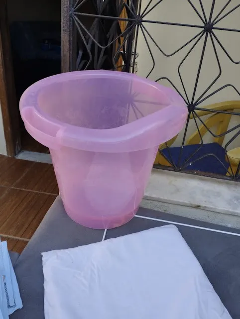 Ofurô Rosa para banho Baby