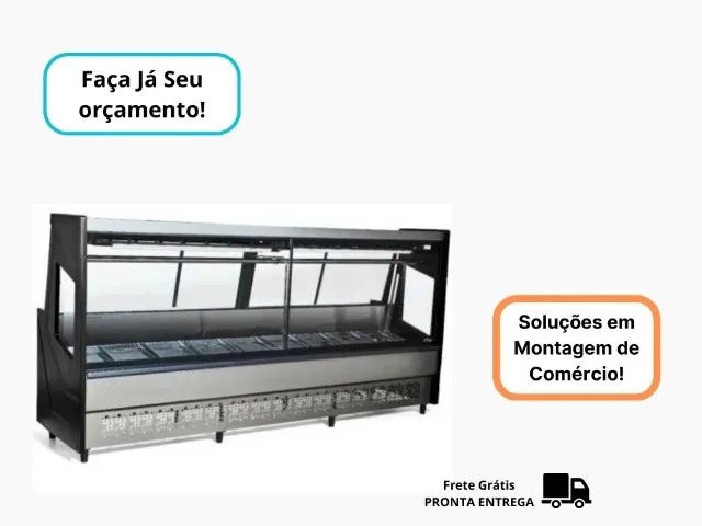 Balcao de Açougue 3M Preto Polar