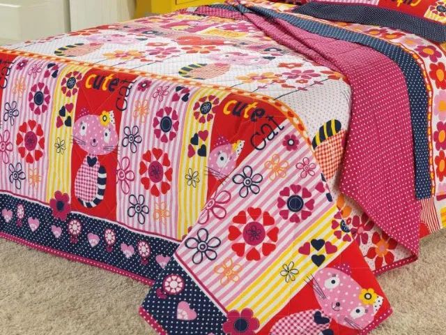 Jogo De Edredom Cobre-leito Matelassado Casal Com 2 Porta Travesseiros Dui Design - Foto 6