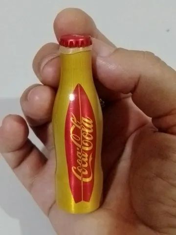 São 14 garrafinhas chaveiro de alumínio colecionáveis antigas da Coca-Cola - Foto 5