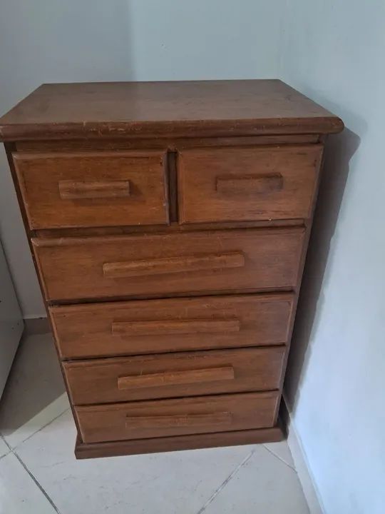 Cômoda de madeira (Usada em quarto infantil mas serve adulto também) - Foto 3