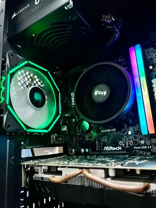 PC Gamer Ryzen top! Rx 580 8gb entrego e aceito cartão  - Foto 3